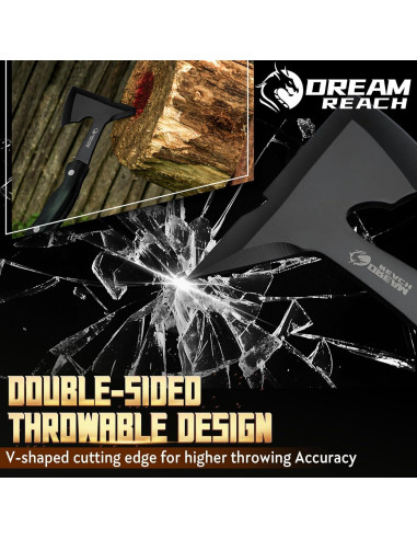 Juego de Hachas de Lanzamiento Dream Reach - 3 Hachas de Acero