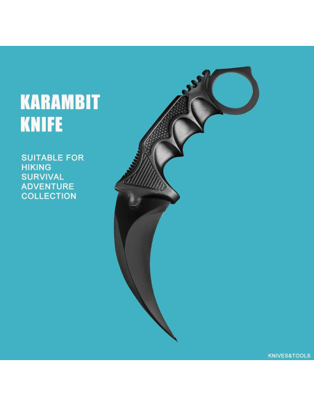 Cuchillo Karambit Milaloko de Acero Inoxidable 19.1 cm