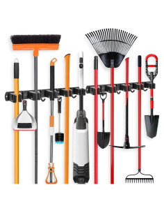 Soporte de Escoba IMILLET Acero Inoxidable 2 Paquetes 5 Soportes