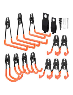 Ganchos de Garaje Remiawy 12 Piezas Alta Resistencia Antideslizante
