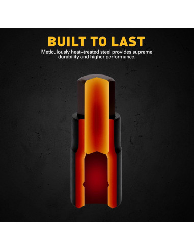 Juego de 16 Piezas Enchufe Hexagonal SAE ELEAD Acero S2