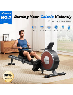 Máquina de Remo Magnética MERACH Q1S para el Hogar 159 kg 2