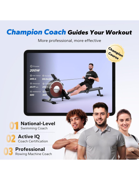 Máquina de Remo Magnética MERACH Q1S para el Hogar 159 kg