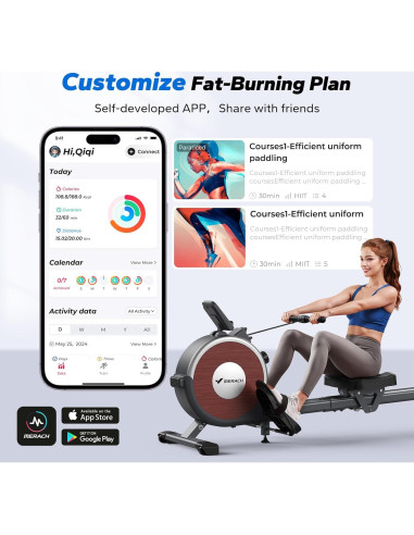 Máquina de Remo Magnética MERACH Q1S para el Hogar 159 kg