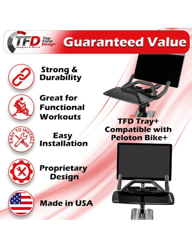 Bandeja para Laptop TFD Bandeja+ Compatible con Peloton Bike+