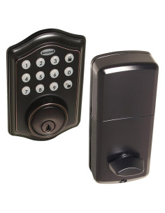 Cerradura Electrónica Honeywell de Entrada Sin Llave Bronce