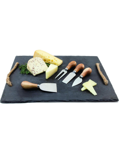 Set de Cuchillos de Queso Verdadero 4 Piezas Acero Inoxidable