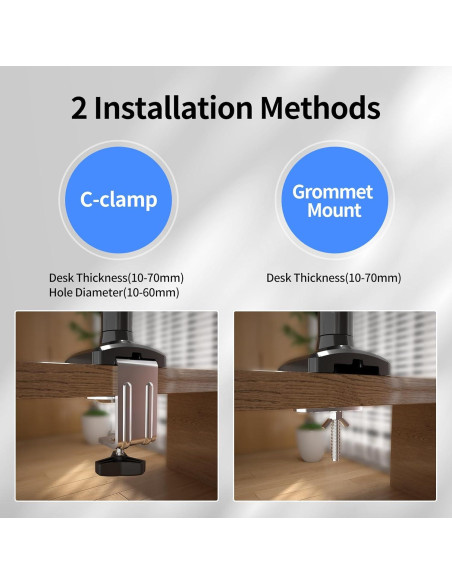 Soporte de Monitor SUPTEK Ajustable 13-32" Negro VESA