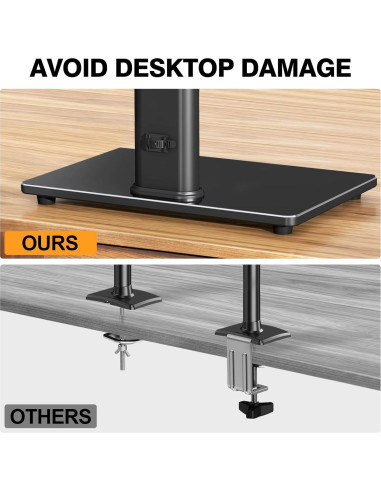 Soporte de Monitor TAVR Individual VESA 13-32" Ajustable 20kg