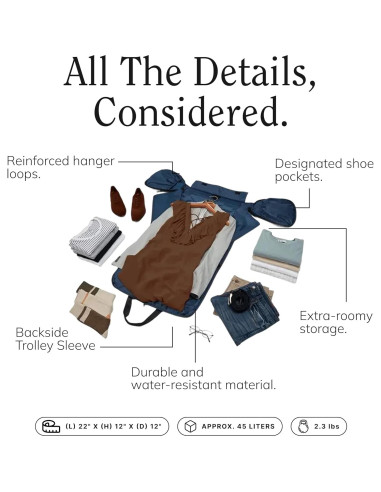 Bolsa de viaje 2 en 1 Halfday 45L con compartimento colgante