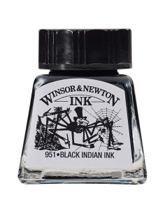 Tinta para Dibujo Winsor & Newton Negra 14ml
