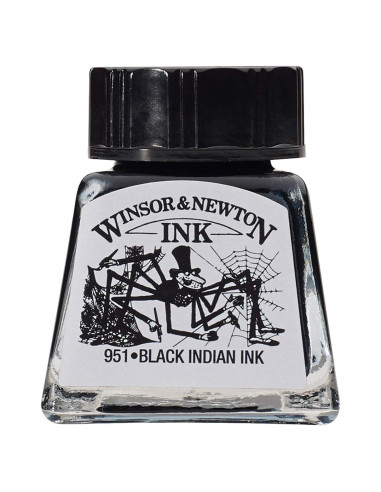 Tinta para Dibujo Winsor & Newton Negra 14ml