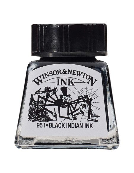 Tinta para Dibujo Winsor & Newton Negra 14ml