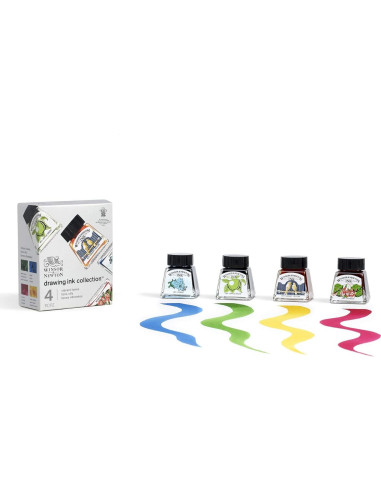 Tinta para Dibujo Winsor & Newton Negra 14ml