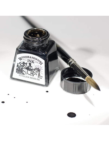 Tinta para Dibujo Winsor & Newton Negra 14ml