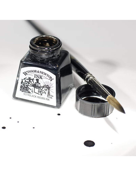 Tinta para Dibujo Winsor & Newton Negra 14ml