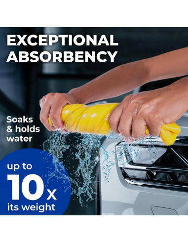 Toalla Shammy XL Mighty Cleaner - 2pk 64x86cm Super Absorbente