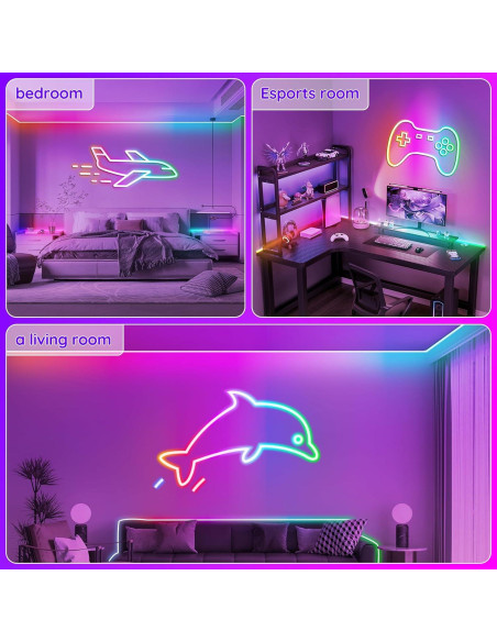 Luces de Cuerda LED RCUICA 5m RGB IP65 Control Remoto