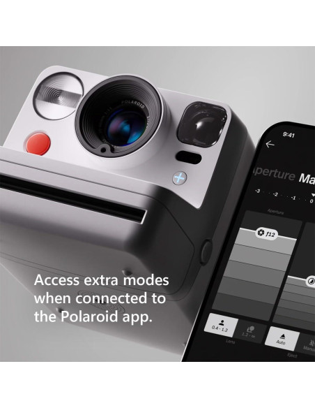 Cámara Instantánea Polaroid Now+ Gen 3 Negra con 16 Fotos
