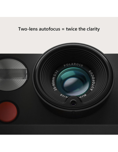 Cámara Instantánea Polaroid Now+ Gen 3 Negra con 16 Fotos