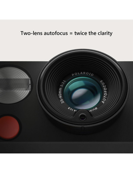 Cámara Instantánea Polaroid Now+ Gen 3 Negra con 16 Fotos