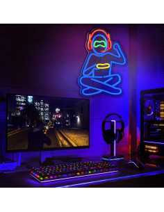 Luz de Neón Gamer LED Enhon 40x32 cm Regulable USB 2