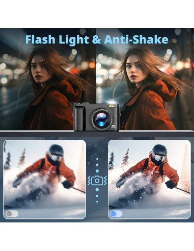 Cámara Digital 4K JGIPL DC101 48MP Zoom 16X Pantalla 3"