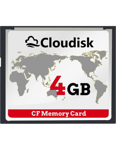 Paquete de 2 Tarjetas Compact Flash 4GB Cloudisk para DSLR