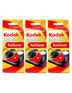 Cámara desechable Kodak Fun Saver 35mm 3Pack con Flash
