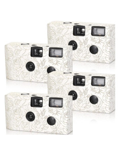 Cámara Desechable Zhengmy 4 Pack con Flash 34mm Blanco y Negro