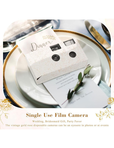 Cámara Desechable Zhengmy 4 Pack con Flash 34mm Blanco y Negro