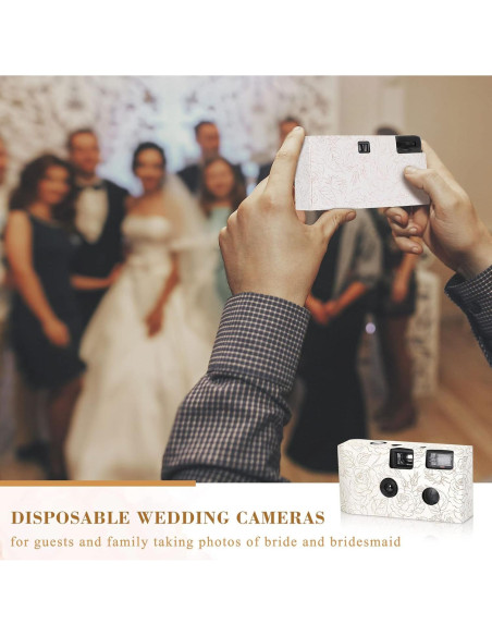 Cámara Desechable Zhengmy 4 Pack con Flash 34mm Blanco y Negro