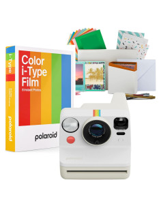 Cámara Instantánea Polaroid Now Gen 3 Autofoco Blanco + Kit Película
