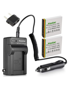 Batería Kastar 2 Unidades y Cargador AC para Polaroid y más