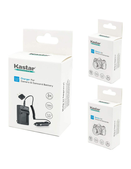 Batería Kastar 2 Unidades y Cargador AC para Polaroid y más