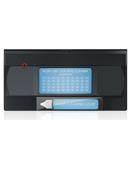 Limpiador de Cabezas de VCR Nicer con Líquido para VHS