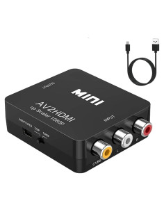 Convertidor RCA a HDMI GANA 1080p con Cable USB para TV