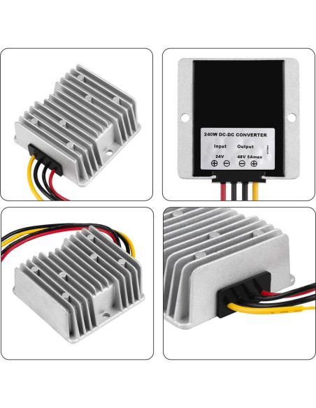 Convertidor Elevador DC 24V a 48V 5A SUPERNIGHT Impermeable