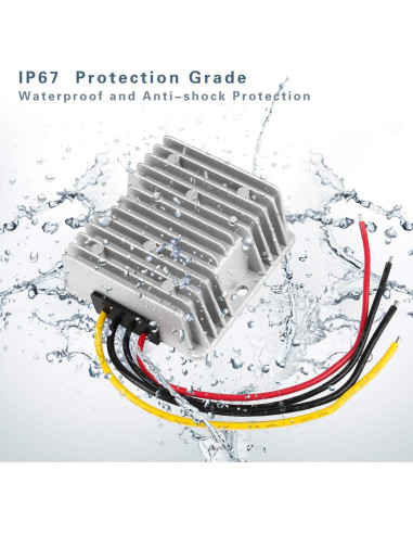 Convertidor Elevador DC 24V a 48V 5A SUPERNIGHT Impermeable