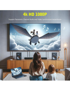 Extensor HDMI Eiszuso 2 Puertos RJ45 hasta 30m 1080P 2