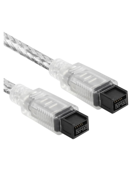 Cable FireWire 800 1.83m WTYIXS 9Pin a 9Pin para PC y Videocámara
