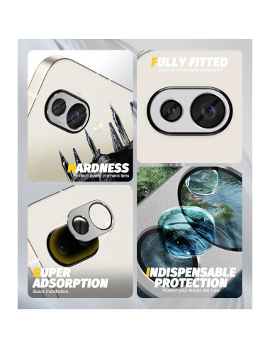 Protector de Lente de Cámara Orzero para Google Pixel 9a - Metal y Vidrio Premium