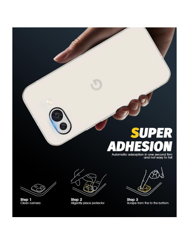 Protector de Lente de Cámara Orzero para Google Pixel 9a - Metal y Vidrio Premium