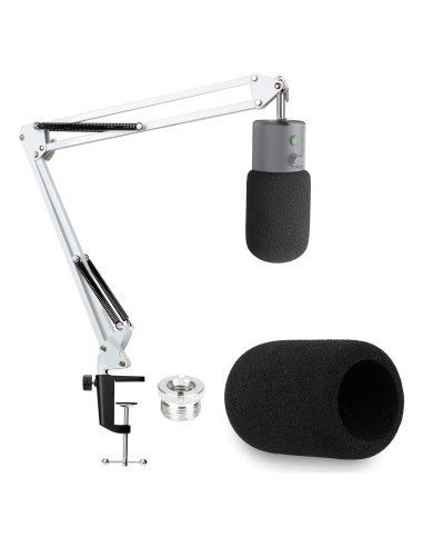 Brazo de Soporte para Micrófono Razer Seiren X Blanco con Filtro Antipop