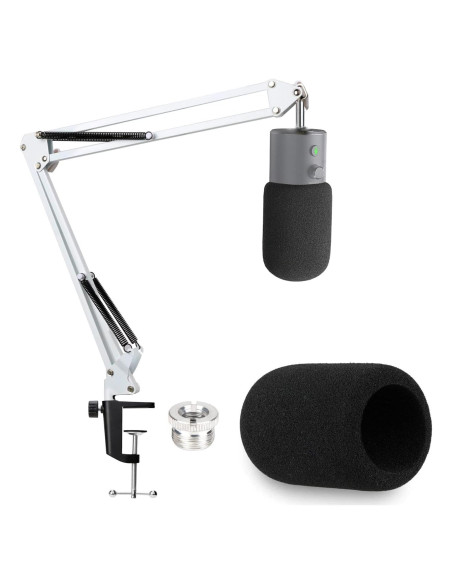 Brazo de Soporte para Micrófono Razer Seiren X Blanco con Filtro Antipop