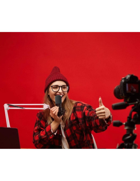 Brazo de Soporte para Micrófono Razer Seiren X Blanco con Filtro Antipop