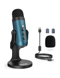 Micrófono USB ZealSound K66T con Filtro Pop y Accesorios 2