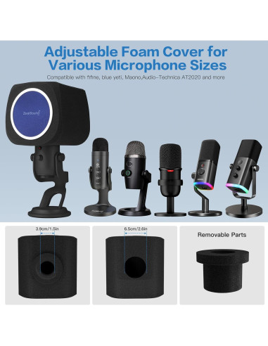 Micrófono USB ZealSound K66T con Filtro Pop y Accesorios