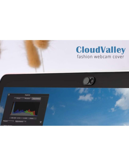 Cubierta de Webcam CloudValley Ultra Delgado 4-Pack
