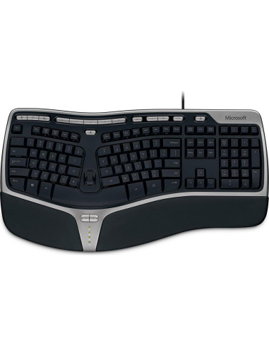 Teclado Ergonómico Microsoft Natural 4000 con Cable